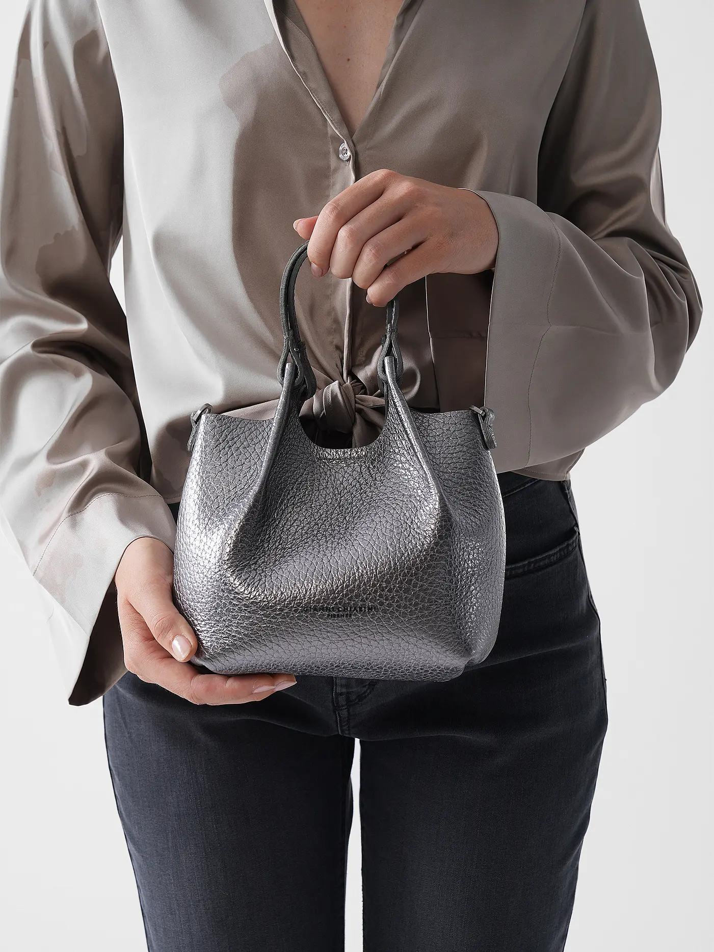GIANNI CHIARINI | Ledertasche - Hobo Bag DUA Small | 